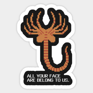 All Your Face Sticker